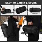 REDCAMP Large Warm Camping Blanket with Sherpa Lining, Cold Weather Warm Outdoor Blanket Waterproof and Windproof for Camping Stadium, Machine Washable 59"x79" White