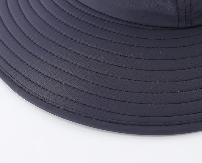 Home Prefer UPF 50+ Mens Wide Brim Fishing Hat with Neck Flap Sun Hat for Men Women Sun Protection Cap