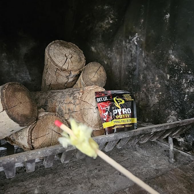 Phone Skope Pyro Putty: Single Use Waterproof Survival Fire Starter, 20 or 50 ct Foil Packs, Easy Tear, Easy Ignite, Fire Starters for Campfires