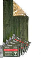 TITAN Survival - Mylar Survival Blankets 5 Pack - 90% Heat Retention & Waterproof Design - Emergency Blanket Cold Weather Protection & Survival Kits - Durable Space Blanket for Outdoor Use