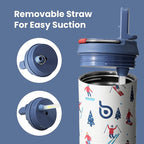 BOTTLE BOTTLE Insulated Water Bottle 24oz with Straw Lid and Handle for Sports Travel Gym Stainless Steel Water Bottles Double-Wall Vacuum Metal Leak Proof BPA-Free