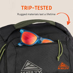 Kelty | Redwing Traveler Backpacks, Travel Pack for Adventure Travel | Burnt Olive & Black