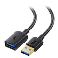 Cable Matters 2-Pack 5Gbps USB Extension Cable - 6ft, USB 3.0 Extension Cable, Male to Female USB3.0 Extender, Compatible with Webcam, VR Headset, Printer, Hard Drive, Black