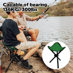 Travel Folding Camping Stool, 14.6 inches Tripod Chair and Maximum weight 300 lbs Outdoor Portable Party Chair Fishing Chair Seat for Camping Fishing Hiking Gardening and Beach Garden Painting