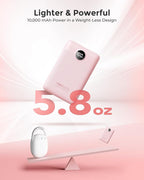 VEEKTOMX Small Portable Charger, Mini Power Bank 10000mAh, PD 22.5W Fast Charging USB-C Battery Bank, Travel Essentials Dual Voltage External Portable Powerbank for iPhone/Samsung/Google Pixel, Pink