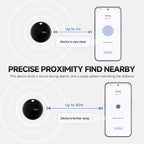 MiLi MiTag Bluetooth Tracker for Android, Smart Air Tracking Tag/Key Finder/Luggage Tracker/Item Locator for Google Find My Device (Find Hub) App, 4 Pack