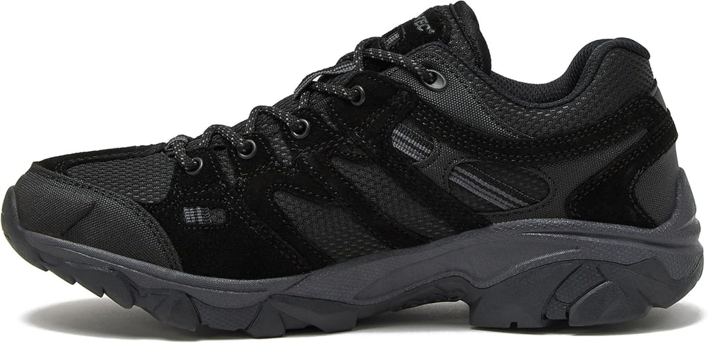 HI-TEC Ridge Low Waterproof Hiking Shoes for Men, Lightweight Breathable Outdoor Trekking and Trail Sneakers, Sizes 7 to 15, Medium and Wide Width