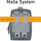 2 Pack Molle Pouches - Tactical Compact Water-Resistant EDC Pouch