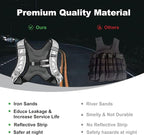 Weighted Vest, 6lb/8lb/12lb/16lb/20lb/25lb/30lb Weight Vest with Reflective Stripe, Weighted Vest for Men Women Workout Equipment for Strength Training, Running, Jogging, Fitness, Weight Loss