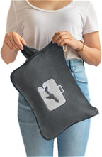 EverSnug Travel Blanket and Pillow Value Bundle - 2 in 1 Airplane Blanket with Soft Bag Pillowcase, Hand Luggage Sleeve and Backpack Clip | Color Includes Teal & Grey