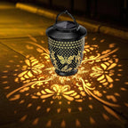 Butterfly Solar Lantern Outdoor Waterproof - Hanging Solar Lights Decorative Gifts for Women Mom, for Garden Decor, Backyard, Patio, Yard, Lawn, Porch (Butterfly)