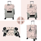Travel Luggage Cover Suitcase Protector Fits 18-32 Inch Wheel Covers PatternedTravel Related Items Flower Luggage Protector Elastic XL