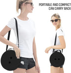 ALEVMOOM Upgraded Folding Stool with Cushion,Portable Collapsible Retractable Stool,Outdoor Chair,Yet More Sturdy Load Capacity 440lbs for Camping Garden Fishing Hiking BBQ with Carry Bag