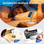 Magnetic Wireless Charger iPhone Stand,Qi2.2-Certified 25W Mag-Safe Charger Fast Charging Stand 35W USB C Adapter 6FT Cable Wireless Fast Charge Station for iPhone 17 Pro Max/17/16/15/14/13/12,AirPods