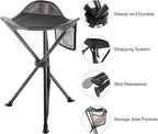 PORTAL Tall Folding Tripod Stool for Outdoor Camping Walking Hunting Hiking Fishing Travel, Support 225 lbs