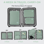 Cipway Compression Packing Cubes, Ultralight Luggage Organizer Bags, Travel Essentials for Carry on Suitcase (3 Piece,Sage Green)
