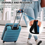 DOMIKING Dark Blue Luggage Handle Wrap Soft Luggage Identifiers for Suitcase Tags Grip for Travel Bag Luggage Suitcase Covers Wraps Travel Accessories, 2 Pack