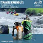 Packraft TPU Inflatable Travel Kayak with Soft Seat Lightweight Packrafts for Flat Water Rafting/Bicycle Drifting/Litewater Dinghy, 1 Person