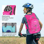 Hydration Backpack,Lightweight Hiking Backpack with 2L Water Bladder,Water Backpack for Biking, Running, Festival