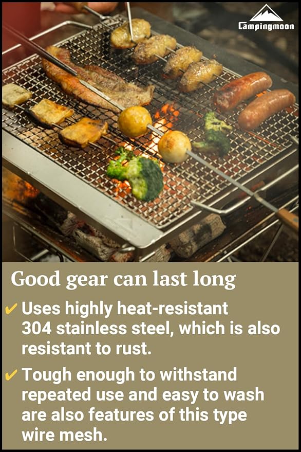 CAMPINGMOON Camping Cooking Grates for MT-045 (MT-045-W2)