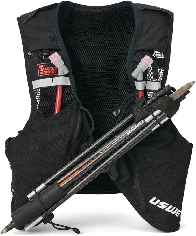 USWE Pace - Running Vest Hydration Pack with 2 x 500ml UltraFlask, Backpack for Men and Women