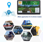 GPS Navigator for Car Truck RV, Latest 2025 Map, 7 inch Touch Screen Real Voice Spoken Turn-by-Turn Direction Reminding Navigation System for Cars, Vehicle GPS with Speed and Red Light Warning