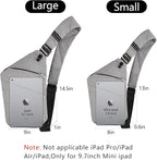 Anti Theft Crossbody Bags Sling Bag for Women Men Waterproof Wander Bag for Sports and Travel. (1.0Light Grey, Large)