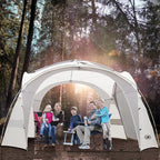 UNP Easy Beach Tent Pop Up Canopy UPF50+ Tent with Side Wall, Ground Pegs, and Stability Poles, Sun Shelter Rainproof, Waterproof for Camping Trips, Backyard Fun, Party Or Picnics