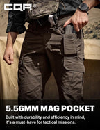CQR Men's Tactical Pants, Water Resistant Ripstop Cargo Pants, Lightweight EDC Work Hiking Pants, Outdoor Apparel