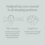 Nodpod Gentle Pressure Sleep Mask | Patented Light Blocking Design for Sleeping, Traveling & Relaxation - Sage