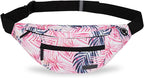 MAXTOP Large Crossbody Fanny Pack with 4-Zipper Pockets,Gifts for Enjoy Sports Festival Workout Traveling Running Casual Hands-Free Wallets Waist Pack Phone Bag Carrying All Phones