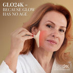 GLO24K 7 Color Beauty Device – Triple LED Action & Vibration Technology Facial and Neck Massager