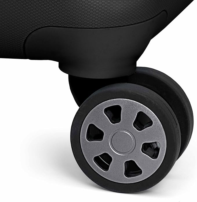 Traveler's Choice Pagosa Hardshell Expandable Luggage with Spinner Wheels, Black, 30-Inch Large