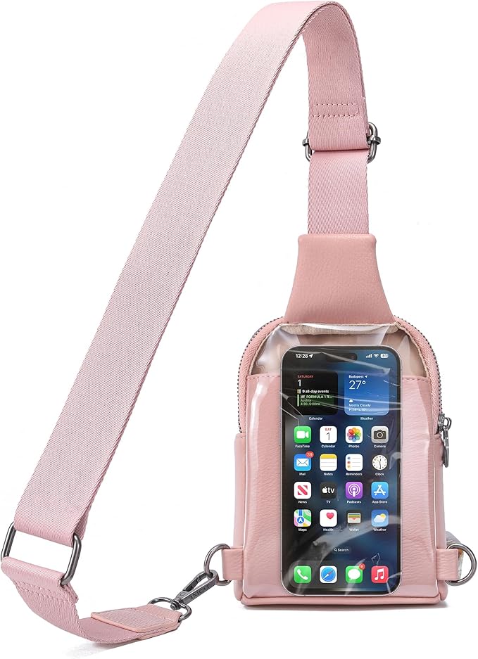 INICAT Sling Bag for Women Touchscreen Small Crossbody Cell Phone Purse Fanny Pack