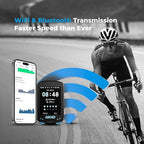 CC600 Color Screen Bike/Cycling Computer Wireless - Route Navigation with Re-Route Planing, WiFi & Bluetooth, Fast 5s GPS Positioning, Free Indoor Training