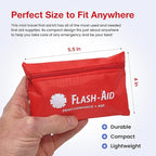 Mini First Aid Kits – 2-Pack Compact Travel IFAKs for Emergency Preparedness, Hiking, Camping, Road Trips, School, and Everyday Use – Portable, Lightweight, and Reusable First Aid Supplies in Pouch