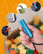 EverBrite 6-Pack Mini Flashlight Set, Aluminum LED Handheld Torches with Lanyard, Assorted Colors, Batteries Included for Party Favors, Night Reading, Camping, Power Outage, Gift to Christmas