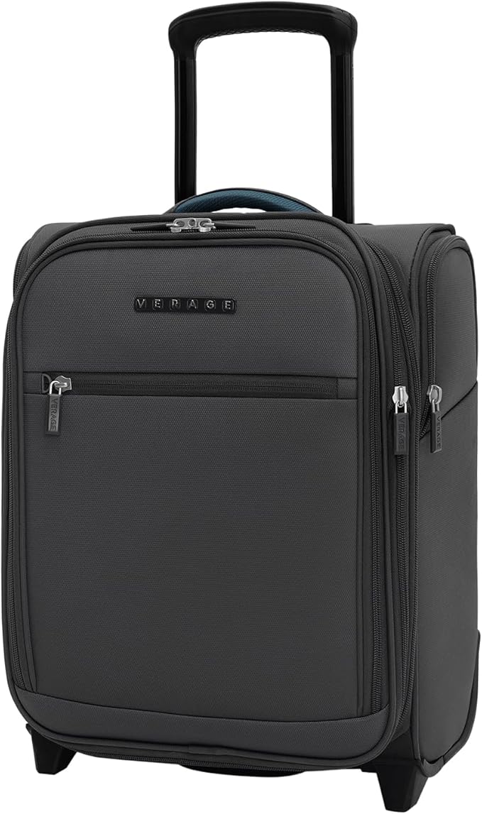 Verage Carry On Underseat Luggage with 2 Wheels & USB Port, 16 Inch Wheeled Spinner Bag Carry-on Luggages for Airlines, Lightweight Suitcase Men Women, Pilots and Crew(16-Inch Rolling Underseat Pro)