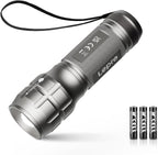 Lighting EVER LED Flashlights High Lumens, Small Flashlight, Waterproof, Adjustable Focus Flash Light for Outdoor, Emergency, AAA Batteries Included