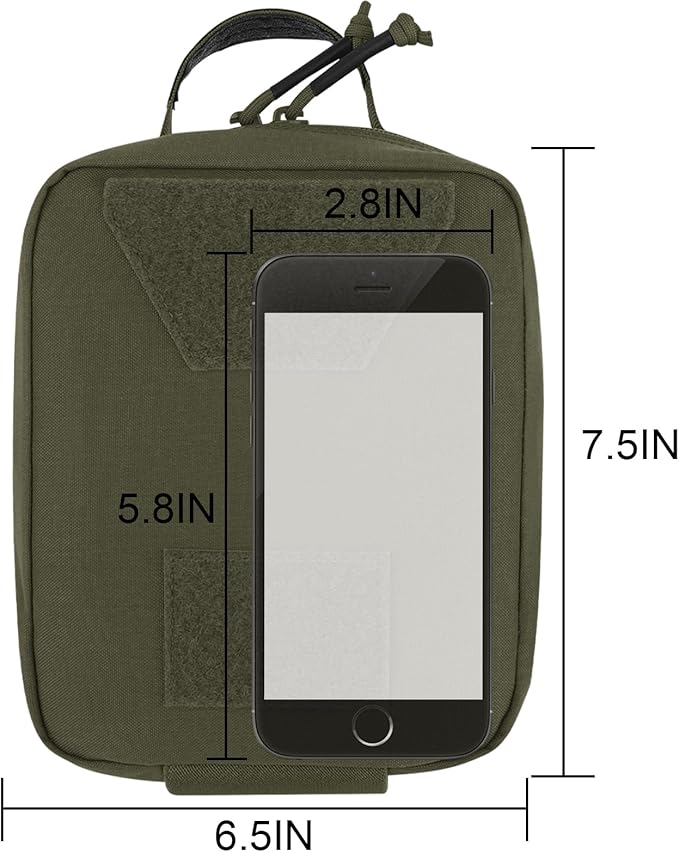 PETAC GEAR Tactical Rip Away Medical IFAK Pouch Tear Off First Aid EDC Pouches Molle & Belt Outdoor Emergency Survival Bag