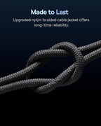 Baseus USB C Cable, 2-Pack 6.6ft 100W 5A Fast Charging USB C to USB C Cable, Zinc Alloy Nylon Braided USB Type C Charger Cable for iPhone 17 16 Pro/Plus/Pro Max, MacBook, iPad Pro/Mini, Galaxy S24/S23