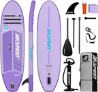 AKSPORT Inflatable Stand Up Paddle Board, SUP Board with All Accessories, Wide Stable Design, Non-Slip Deck, Inflatable Paddle Boards for Youth & Adult