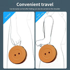 Ultra-Lightweight Collapsible Stool - Portable Folding Seat for Camping, Hiking, Travel & Outdoor Activities (Gradient Orange)