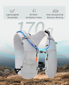 ECOHUB Running Hydration Vest Backpack,Lightweight Breathable Pack with 2L Water Bladder Bag Daypack for Hiking Trail Running Cycling Race Marathon for Women Men