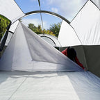 CAMPROS CP Tent 8 Person Camping Tents, Weather Resistant Family Tent, 5 Large Mesh Windows, Double Layer, Divided Curtain for Separated Room, Portable with Carry Bag