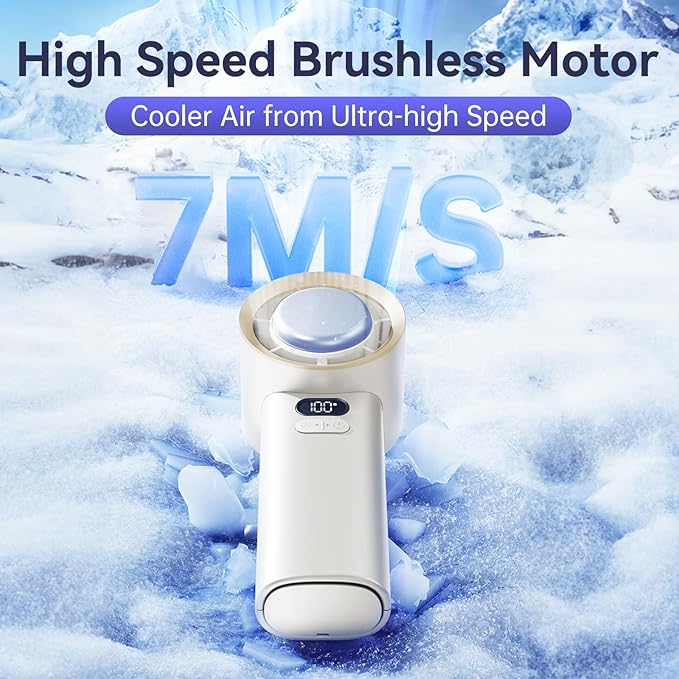 Portable Fan for Travel Mini: Pocket Small Handheld Hand Held Rechargeable Battery Operated USB Charger - Gifts for Women Teens - Summer to a Beach for a Cooling vacation