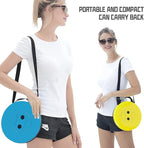 ALEVMOOM Camping Stool with Cushion,Portable Telescoping More Sturdy Capacity 440Ib,Retractable Collapsible Adjustable Folding Stool for Hiking Fishing Garden BBQ