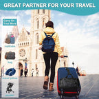 4Pack Luggage Straps for Suitcases, Travel Connector for Carry On Bag, Add Bag to Connect Two Suitcases, Adjustable Belt Attachment Accessories for Connect Your 3 Luggages, Brown