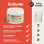 SALLYEANDER No Bite Me All-Natural Bug & Insect Repellent - Anti Itch Cream - 8 oz - Safe for Kids and Infants - Repels Mosquitoes, Black Flies, Fleas, and Ticks