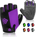 Bike Gloves for Men Women with Anti-Slip Shock-Absorbing Pad, Light Weight Half-Finger Cycling Gloves
